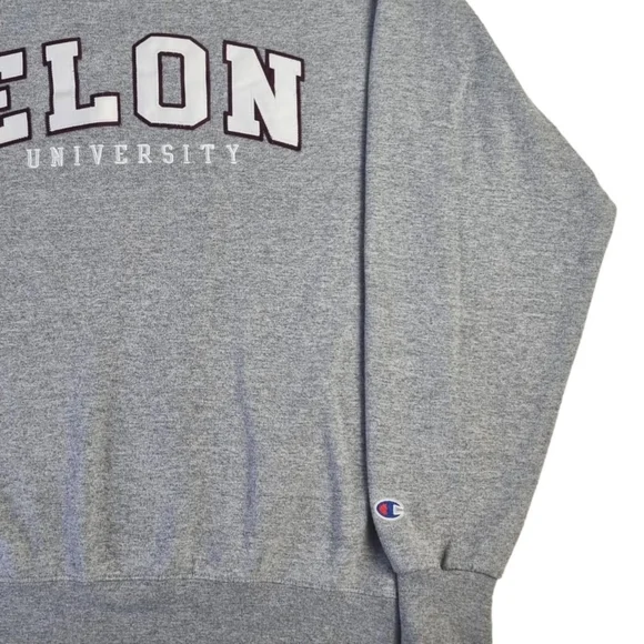 Champion Sweatshirt USA Elon University Sweater Grey Pullover Mens Size Medium. - Picture 4 of 7